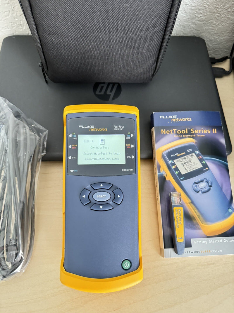 FLUKE NETWORKS NETTOOL SERIES II INLINE NETWORK TESTER 10/100/1000 INTELLITONE