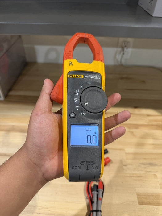 FLUKE 373 TRUE RMS W/ LEADS - SHIPS FAST