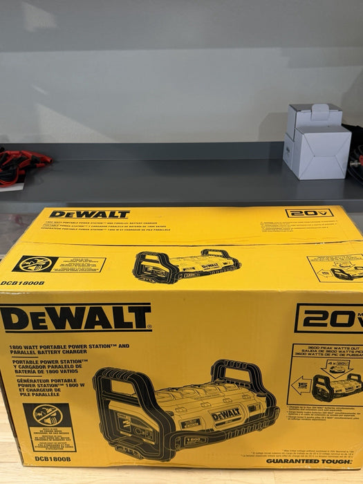 DEWALT DCB1800B 20V 1800 WATT PORTABLE POWER STATION & PARALLEL BATTERY CHARGER