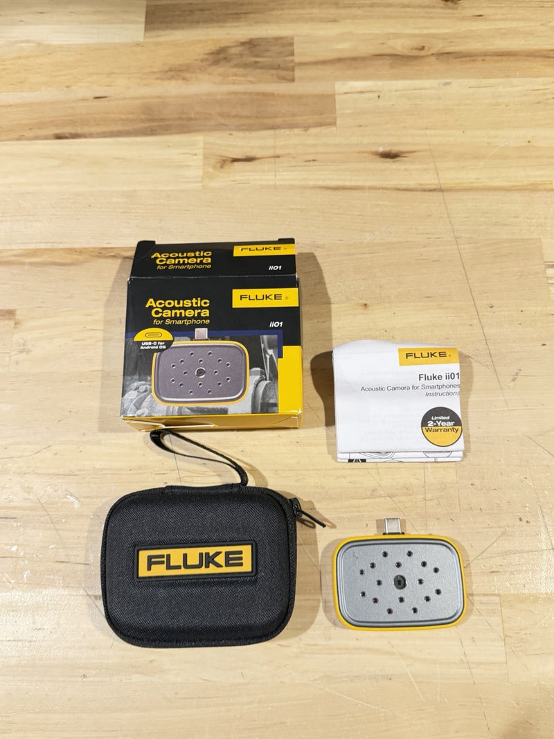 FLUKE ii01 SMARTPHONE ACOUSTIC IMAGING CAMERA (USB TYPE-C FOR ANDROID ONLY) NEW