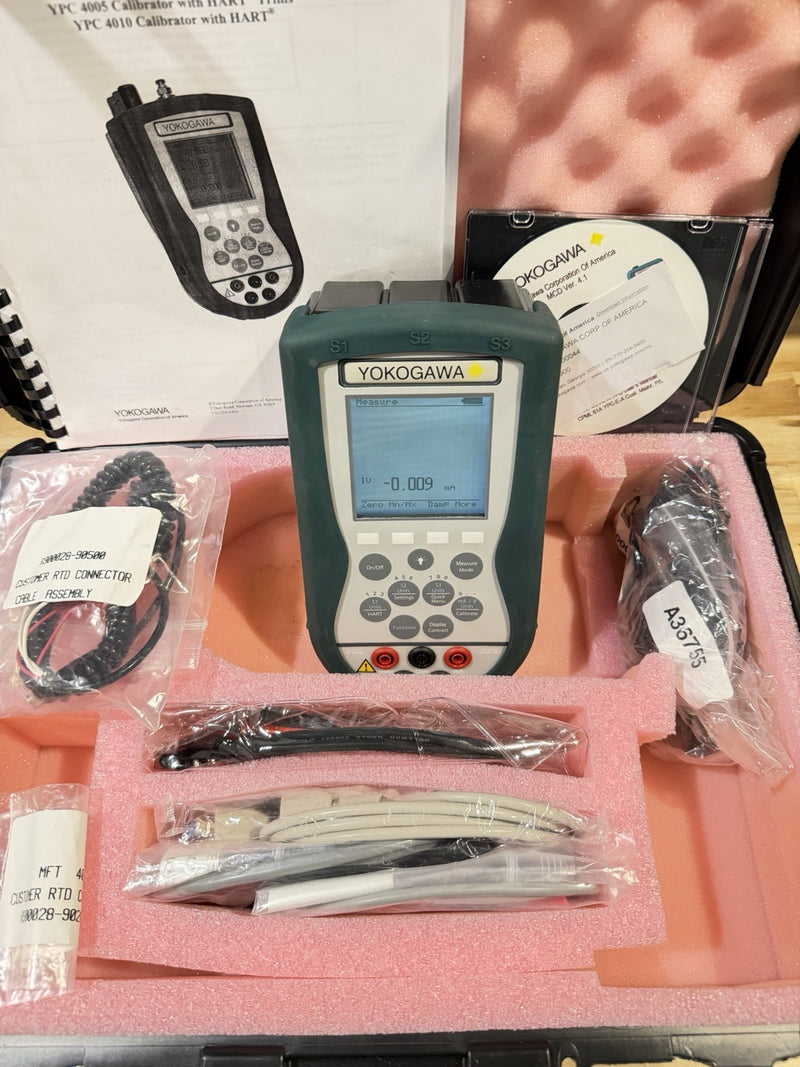 YOKOGAWA MODEL YPC4010 PRESSURE CALIBRATOR KIT WITH LEADS TESTED