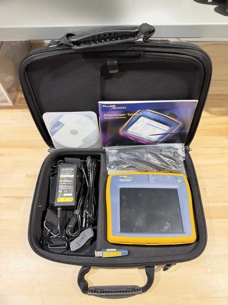 FLUKE NETWORKS ETHERSCOPE SERIES II NETWORK ASSISTANT KIT - SHIPS FAST