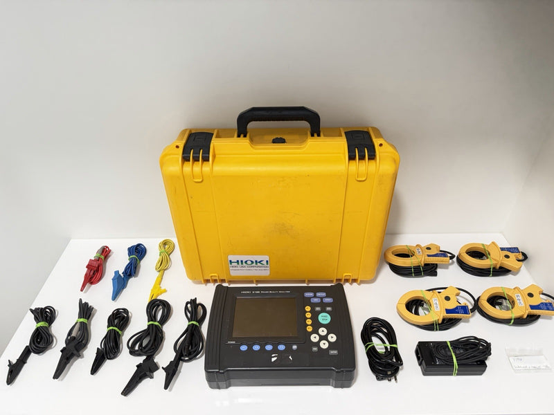 HIOKI 3196 POWER QUALITY ANALYZER WITH PROBES & LEADS TESTEE