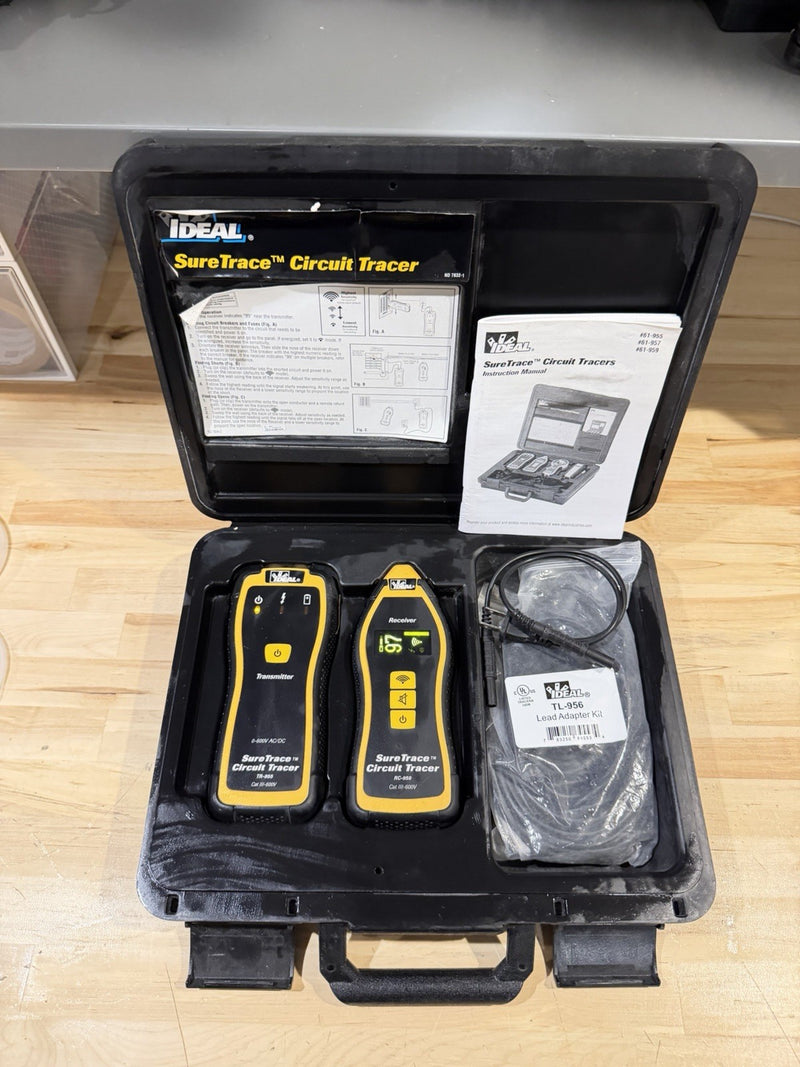 IDEAL 61-957 RC-959 TR-955 SURE-TRACE CIRCUIT TRACER KIT (TESTED) FREE SHIPPING