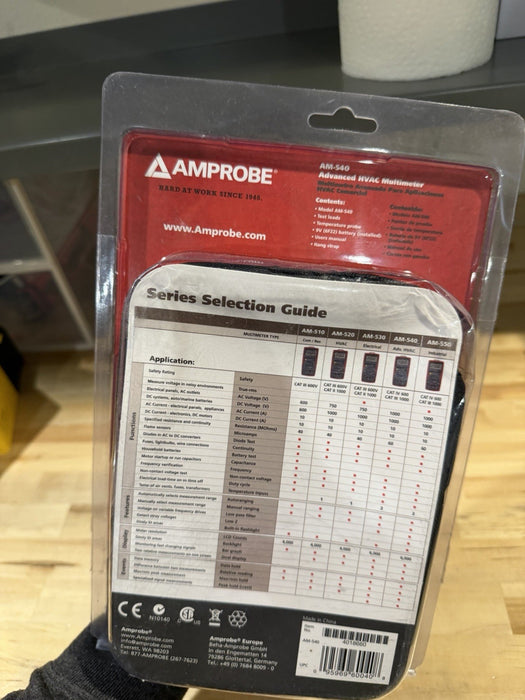 AMPROBE AM-540 ADVANCED HVAC MULTIMETER (NEW SEALED) SHIPS FAST