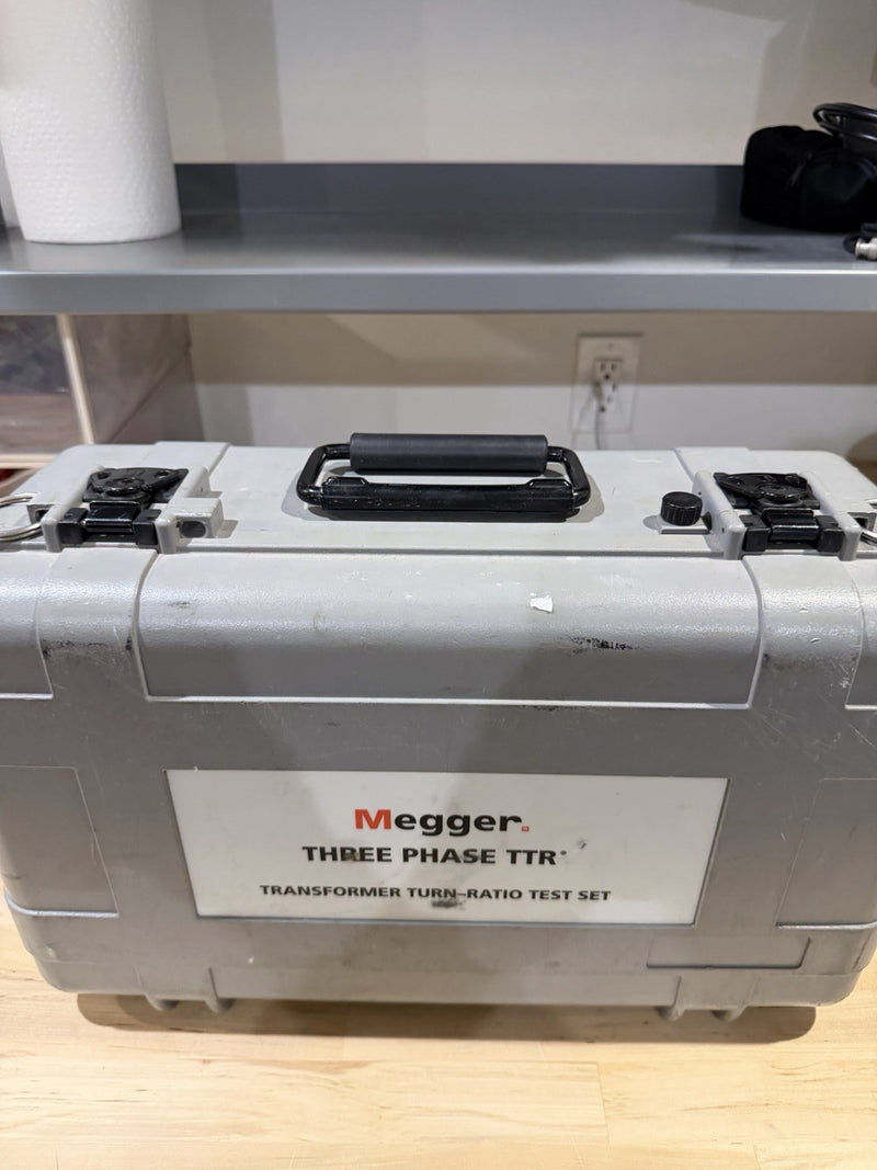 MEGGER THREE-PHASE TTR 550503 TRANSFORMER TURN-RATIO TESTER WITH LEADS TESTED
