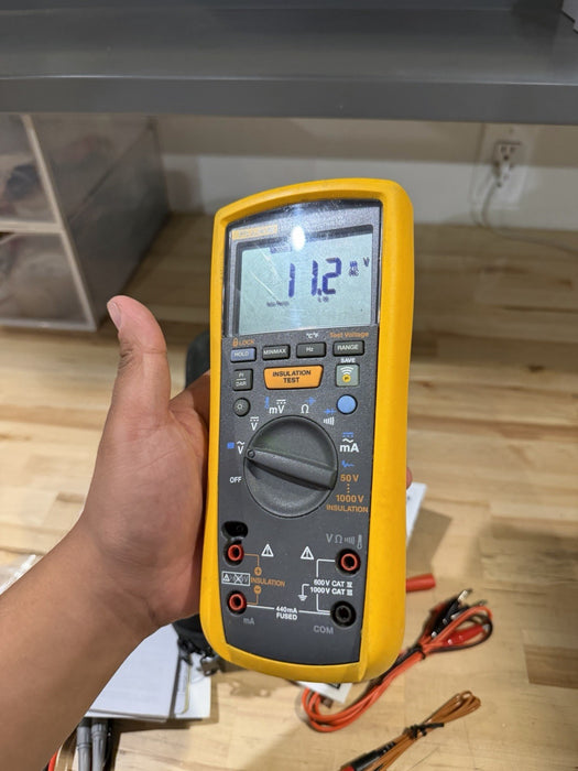 FLUKE 1587 FC 2 IN 1 HANDHELD DIGITAL INSULATION MULTIMETER WITH ACCESSORIES