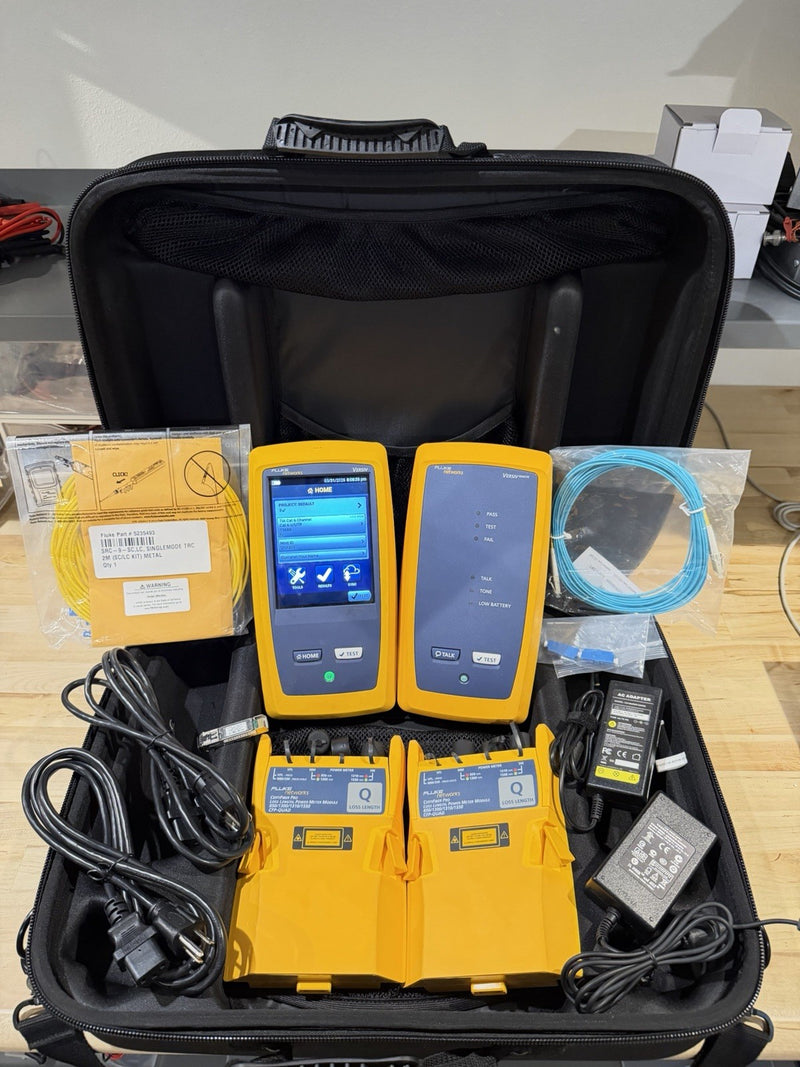 FLUKE NETWORKS CFP-100-Q CERTIFIBER PRO QUAD OLTS V1 WITH WIFI TESTED