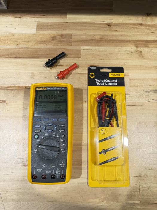FLUKE 289 TRUE RMS MULTIMETER W/ NEW TL175 LEADS (TESTED) SHIPS FAST