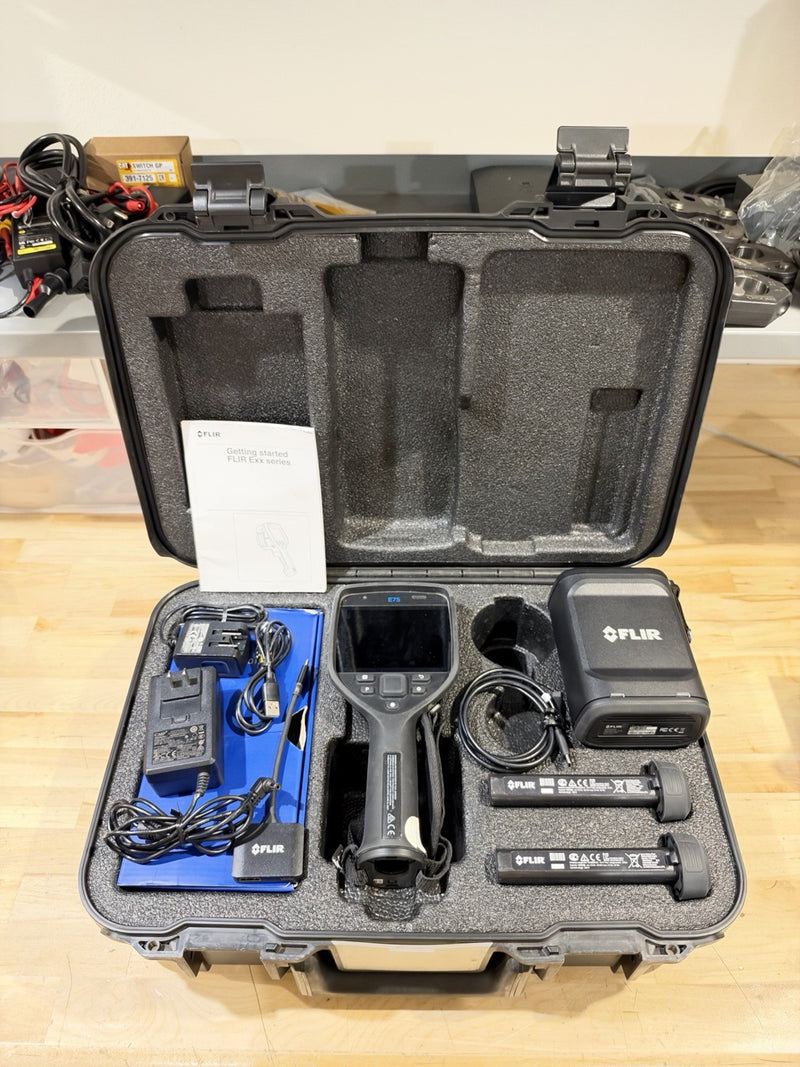 FLIR E75-24 INFRARED CAMERA 24 FOV KIT W/ ACCESSORIES - TESTED