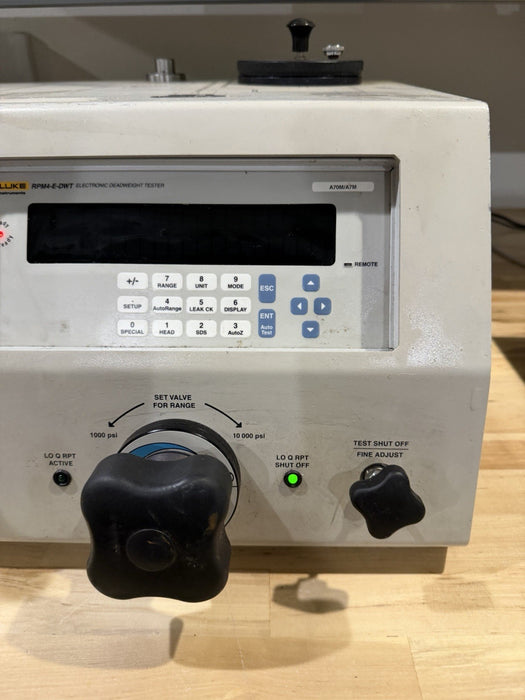 RPM4-E-DWT ELECTRONIC DEADWEIGHT TESTER (PARTS ONLY) FOR PARTS - SHIPS FAST