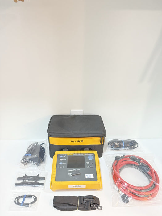 FLUKE 1735 THREE-PHASE POWER LOGGER W/PROBES CASE CHARGER (CALIBRATED 2024)