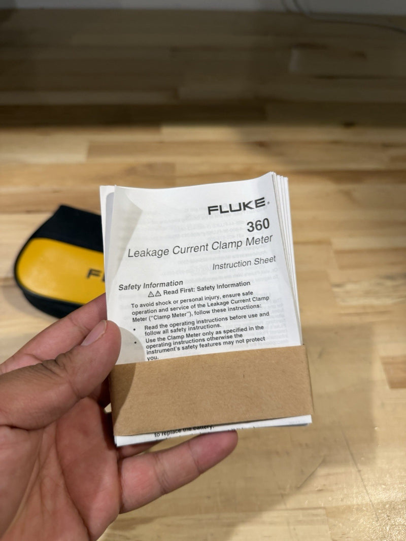 FLUKE 360 AC LEAKAGE CURRENT CLAMP METER TESTED RARE