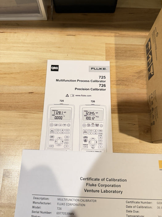FLUKE 726 PRECISION MULTIFUNCTION CALIBRATOR MFG-2025 CALIBRATED 2025 NEW