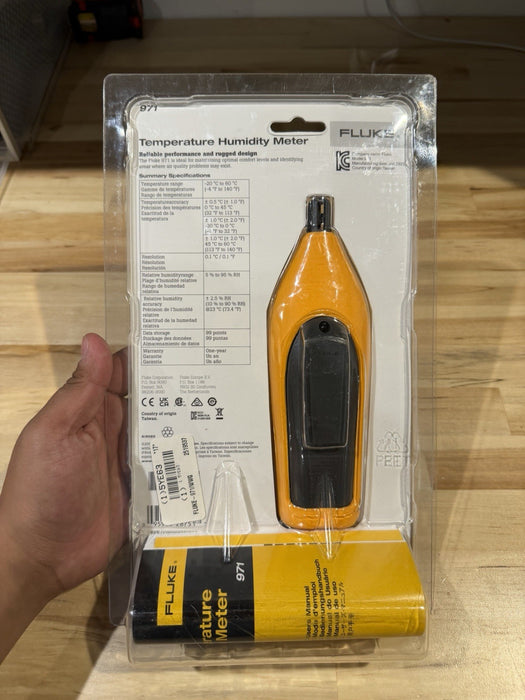 FLUKE 971 TEMPERATURE HUMIDITY METER MFD 2025 NEW