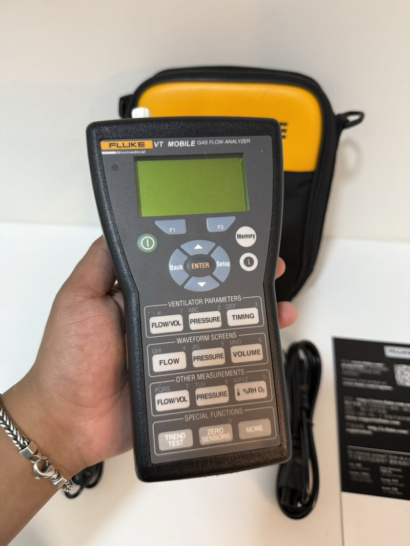 FLUKE BIOMEDICAL VT MOBILE GAS FLOW VENTILATOR ANALYZER TESTED