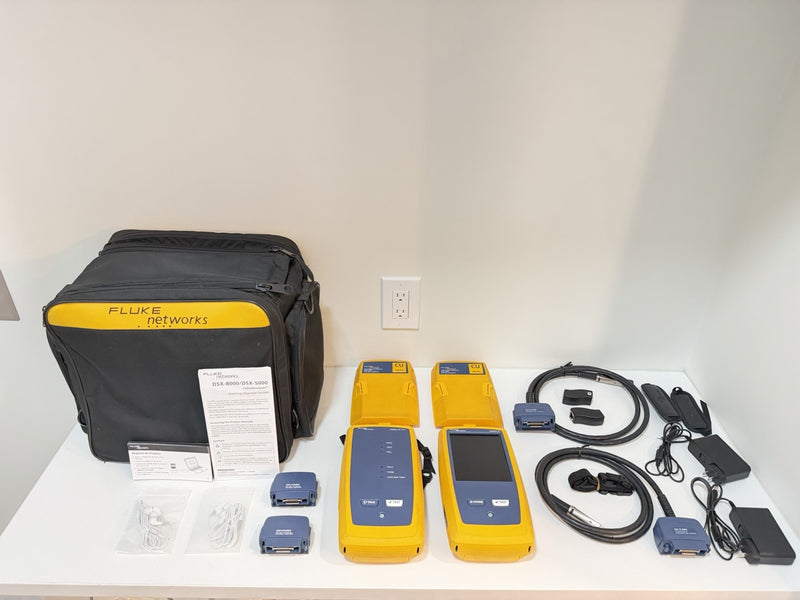 FLUKE NETWORKS DSX2-5000 VERSIV 2 LAN CABLE CERTIFIBER TESTER CALIBRATED 2027