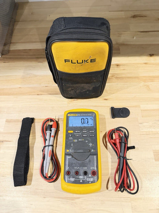 FLUKE 87V TRUE RMS MULTIMETER W/ LEADS (TESTED) SHIPS FAST