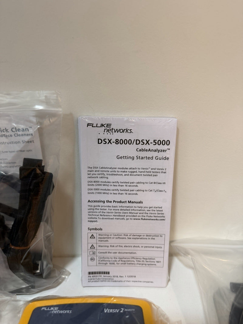 FLUKE NETWORKS DSX2-8000 CABLE ANALYZER CALIBRATED 2024