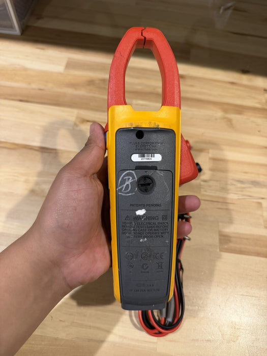 FLUKE 376 AC/DC TRUE RMS WIRELESS CLAMP METER WLEADS & CLIPS