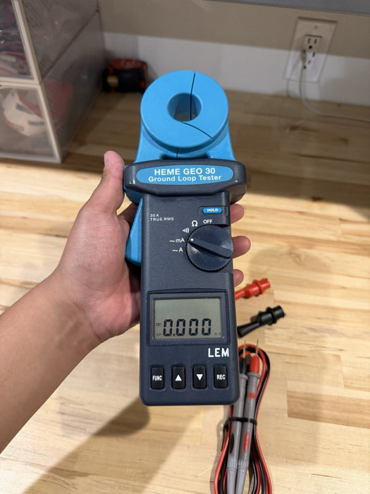 LEM HEME GEO 30 CLAMP ON GROUND LOOP TESTER USED/TESTED (SHIPS FAST)