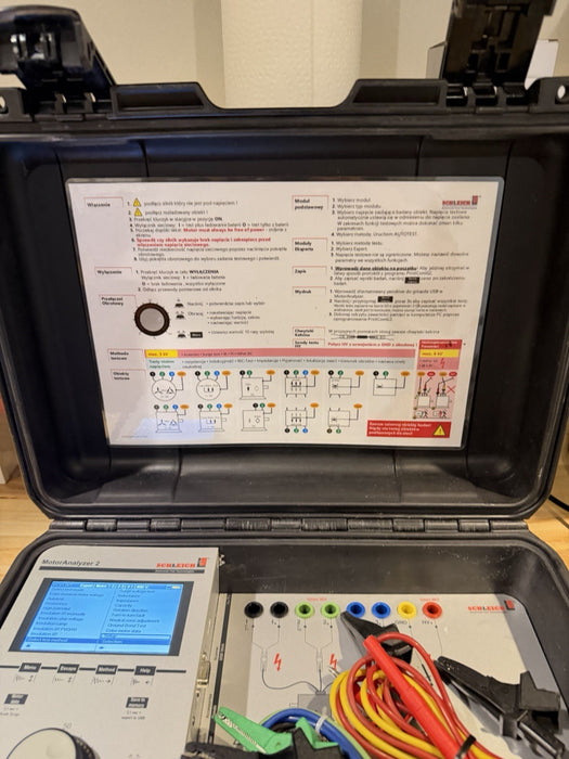 SCHLEICH MOTORANALYZER 2 W/ LEADS & CHARGER (TESTED) FREE SHIPPING