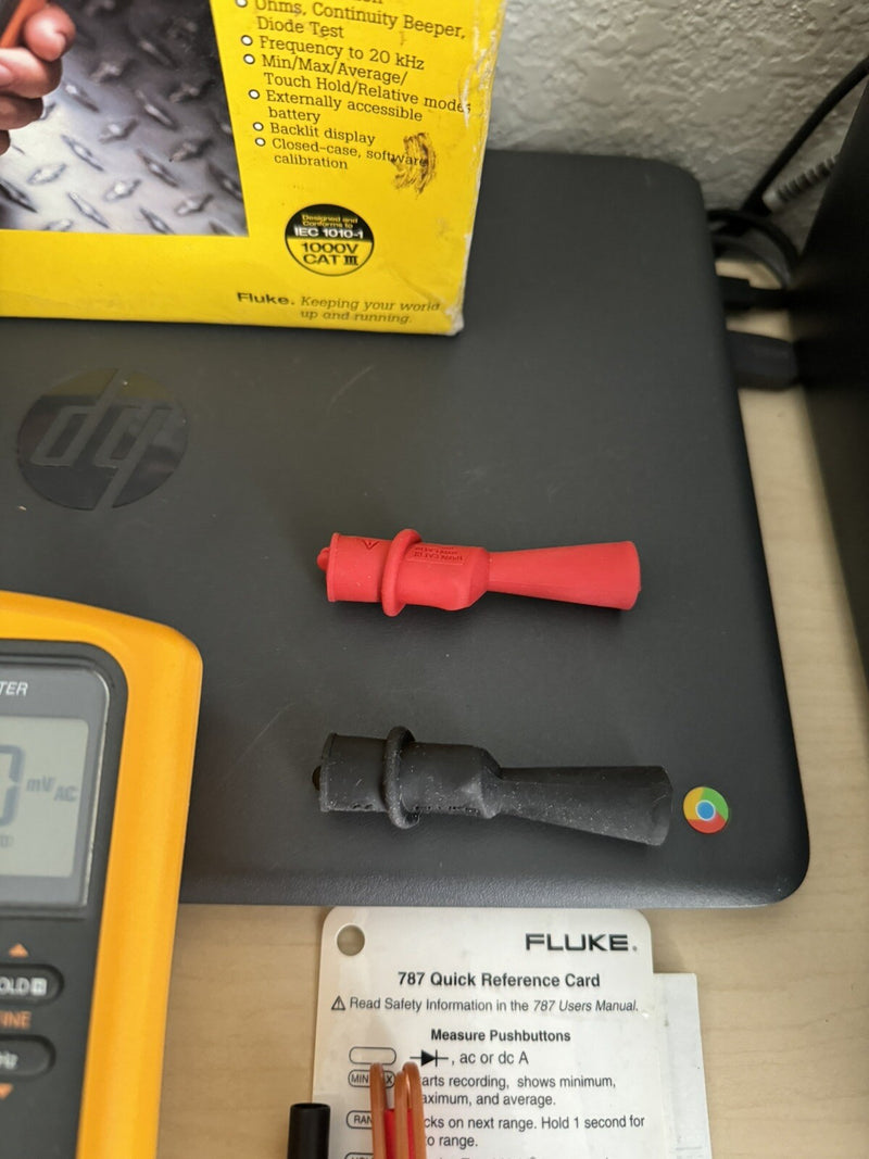 FLUKE 787 PROCESSMETER WITH BOX MANUALS & LEADS