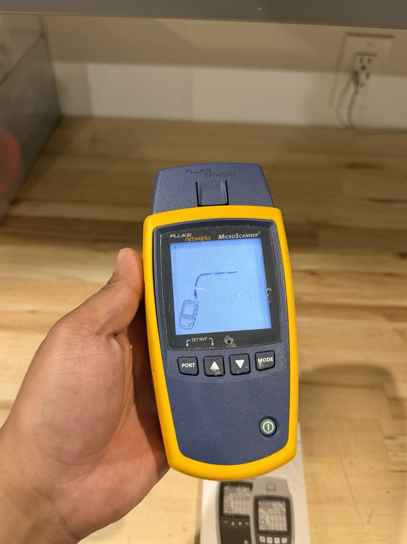 FLUKE NETWORKS MICROSCANNER 2 CABLE VERIFIER TESTED