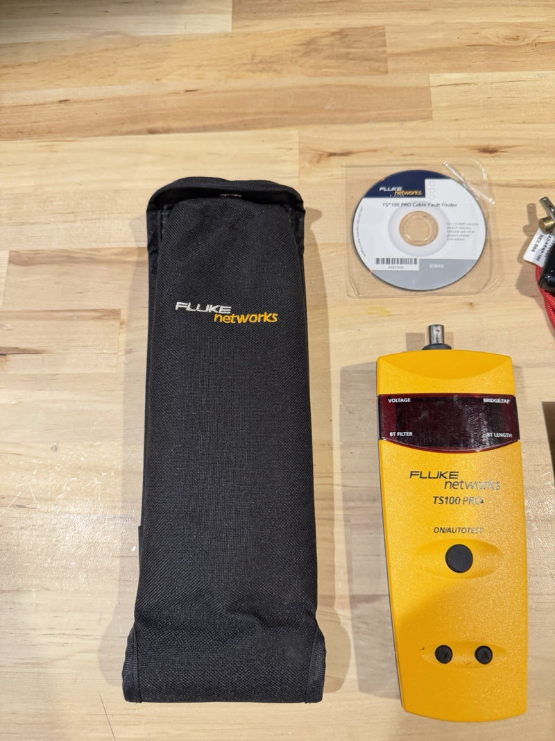 FLUKE NETWORKS TS 100 PRO CABLE FAULT FINDER TESTED