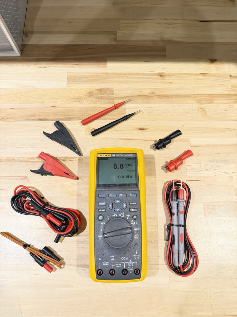 FLUKE 289 TRUE RMS DIGITAL MULTIMETER KIT WITH ACCESSORIES TESTED
