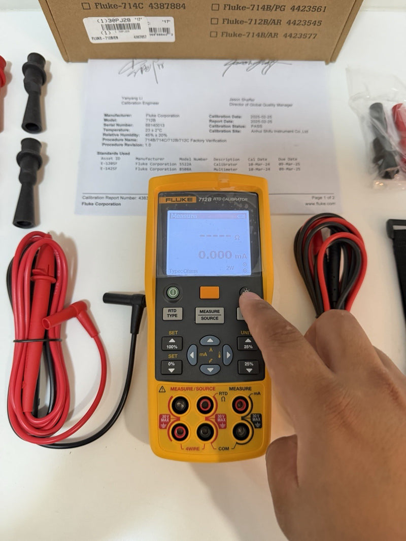FLUKE 712B RTD CALIBRATOR MFD 2025 CALIBRATED 2025