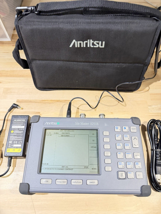 ANRITSU SITE MASTER S251B ANALYZER WITH CHARGER TESTED