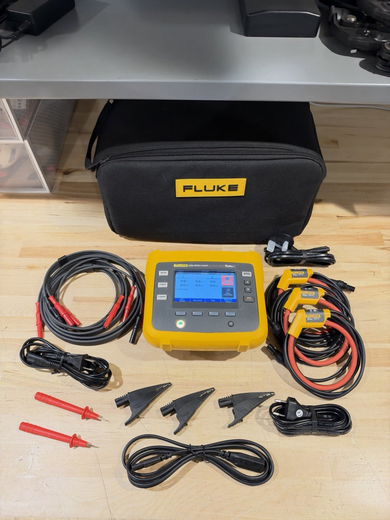 FLUKE 1734 ENERGY LOGGER KIT W/ ACCESSORIES (FREE SHIPPING)