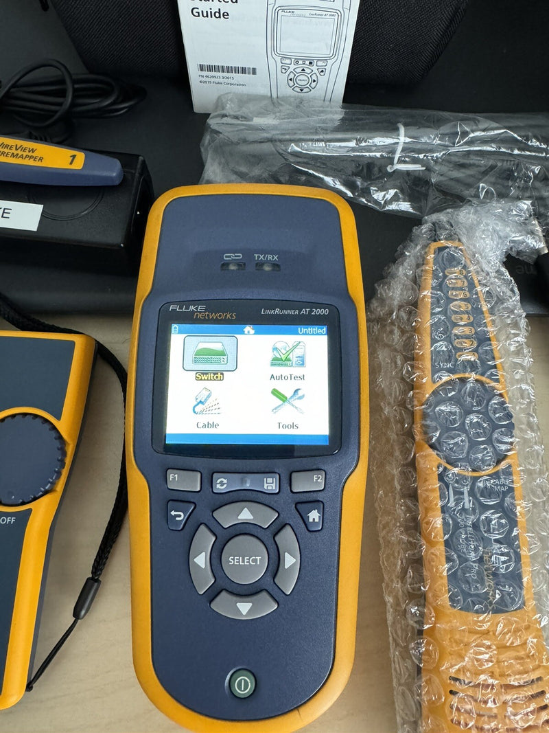 FLUKE NETWORKS LRAT-2000 LINKRUNNER AT-2000 KIT WITH PROBE & TONER