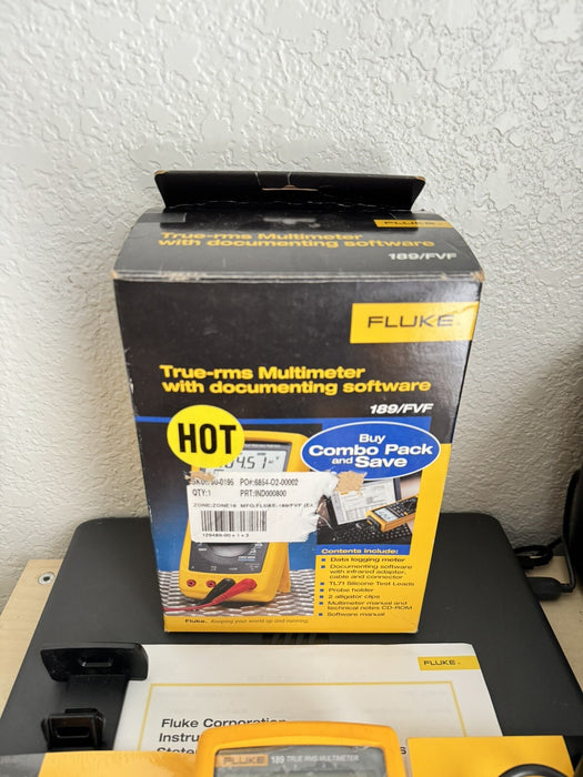 FLUKE 189/FVF COMBO PACK TRUE RMS DIGITAL MULTIMETER