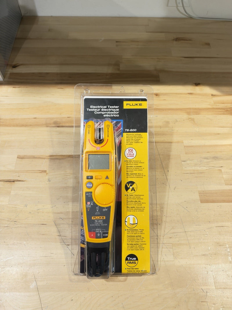 FLUKE T6-600 ELECTRICAL TESTER 600V CAT III (TESTED) SHIPS FAST NEW