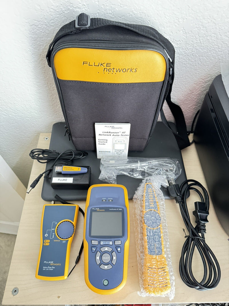 FLUKE NETWORKS LRAT-2000 LINKRUNNER AT-2000 KIT WITH PROBE & TONER