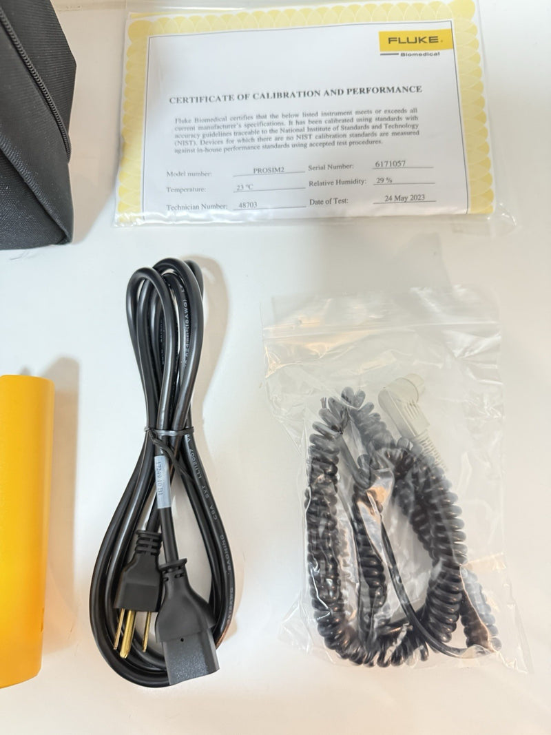 FLUKE BIOMEDICAL PROSIM 2 VITAL SIGNS SIMULATOR WITH CHARGEE CALIBRATED 2024