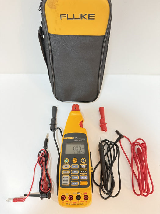 FLUKE 773 MILLIAMP PROCESS CLAMP METER W / LEADS & CLIPS (TESTED) SHIPS FAST