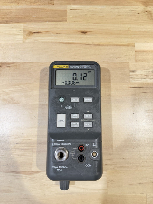 FLUKE 718 100G PRESSURE CALIBRATOR (FREE SHIPPING) TESTED