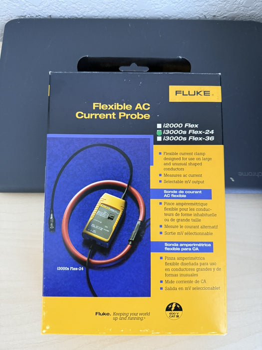 FLUKE I3000S FLEX-24 FLEXIBLE AC CURRENT PROBE NEW SEALED