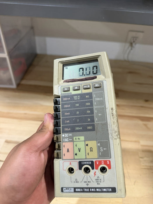 FLUKE 8060A TRUE RMS MULTIMETER FOR PARTS