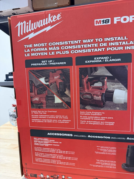 MILWAUKEE 2633-22HD M18 FORCE LOGIC™ 2”-3” PROPEX EXPANSION TOOL KIT -NEW SEALED