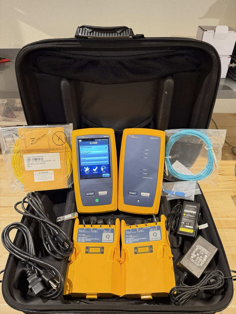 FLUKE NETWORKS CFP-100-Q CERTIFIBER PRO QUAD OLTS V1 WITH WIFI TESTED