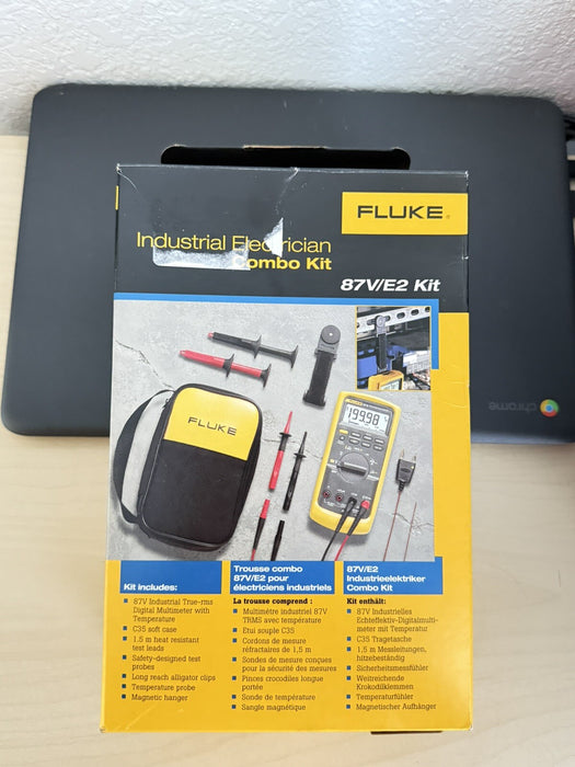NEW!!! Fluke 87V/E2 KIT True-RMS Digital Multimeter Combo Kit