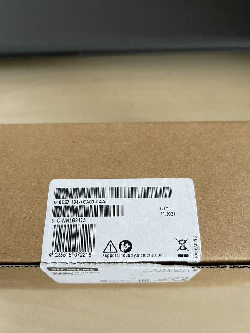 SIEMENS SIMATIC ET 200PRO 6ES7194-4CA00-0AA0 6ES7 194-4CA00-0AA0 FS:02