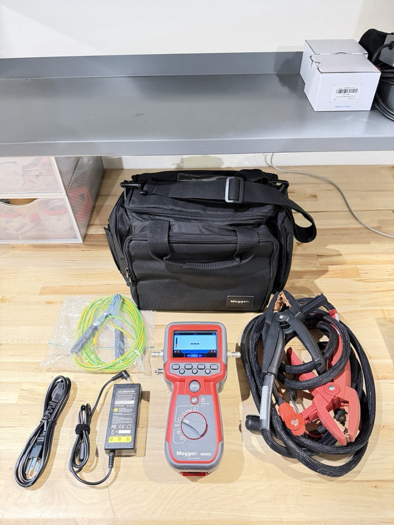 MEGGER MOM3 HANDHELD MICRO-OHMMETER 300A KIT CALIBRATED 2025 TESTED