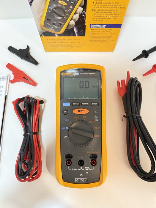 FLUKE 1507 INSULATION TESTED NEW SEALEDCALIBRATED 2025