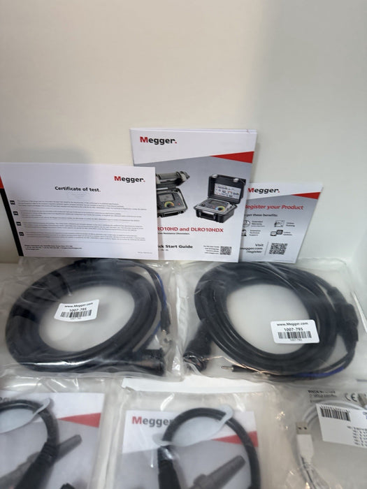 MEGGER DLRO10HDX DIGITAL LOW RESISTANCE OHMMETER KIT(NEW FACTORY SEALED)CAL 2025