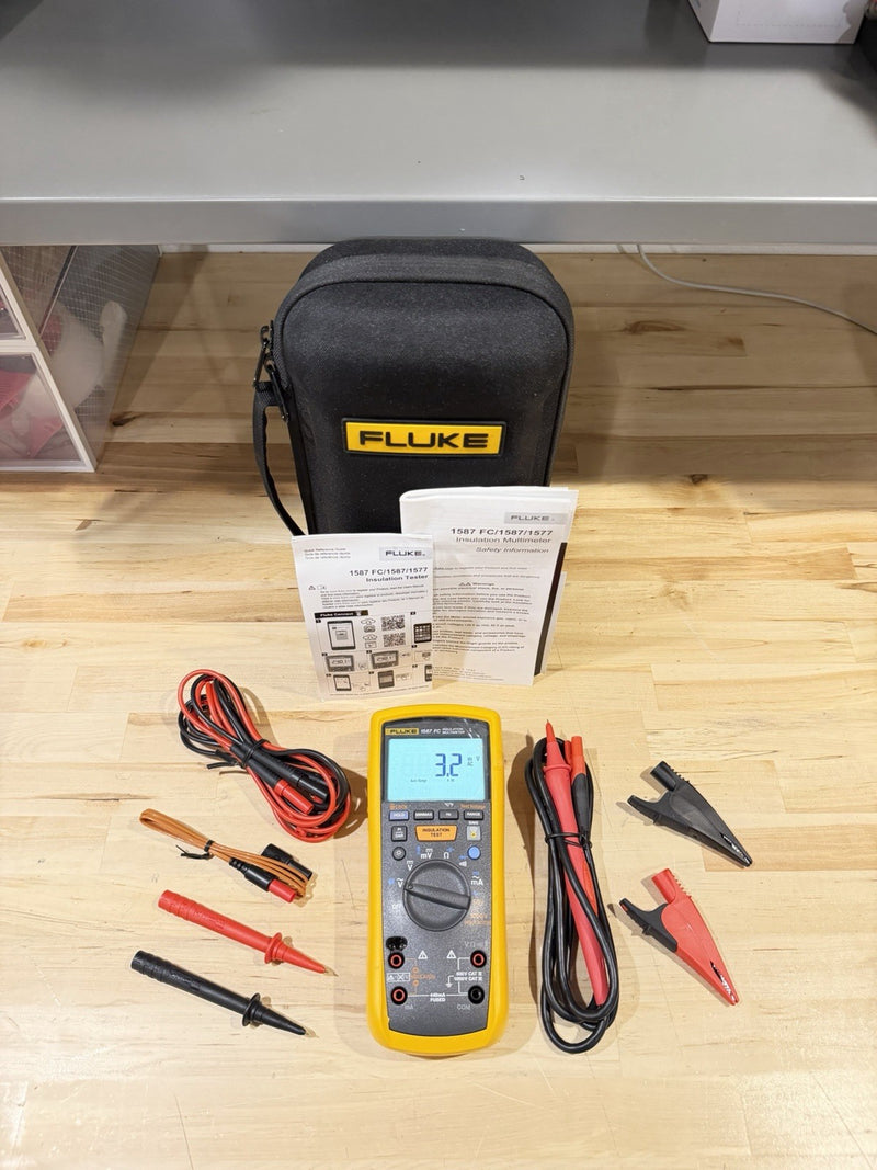 FLUKE 1587 FC 2 IN 1 HANDHELD DIGITAL INSULATION MULTIMETER